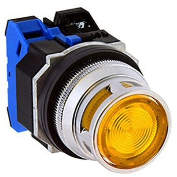 注文コード:59824414 Φ30・亜鉛ダイカスト製シリーズ パイロットライト (突形フルガード付 LED) - IDEC(和泉電気)
