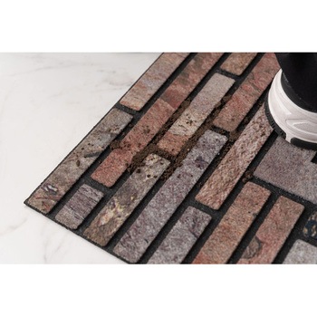 注文コード:60059189 玄関マット ドアマット  約W76×D46(厚み:7mm) ホームテイスト