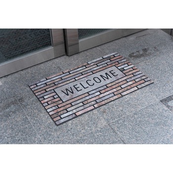 注文コード:60059189 玄関マット ドアマット  約W76×D46(厚み:7mm) ホームテイスト