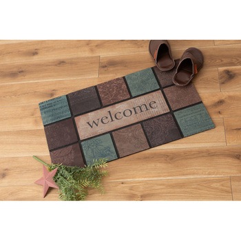 注文コード:60059198 玄関マット ドアマット  約W76×D46(厚み:7mm) ホームテイスト