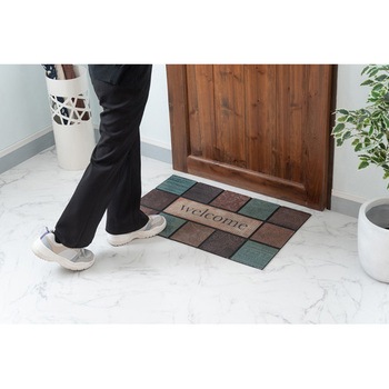 注文コード:60059198 玄関マット ドアマット  約W76×D46(厚み:7mm) ホームテイスト