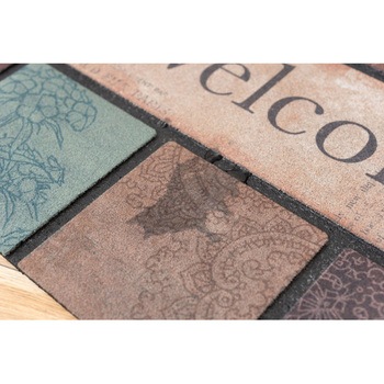 注文コード:60059198 玄関マット ドアマット  約W76×D46(厚み:7mm) ホームテイスト