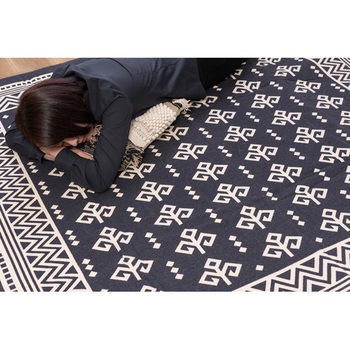 注文コード:60060720 デザインラグ マット スベリ止め加工 約約W180×D180 ホームテイスト