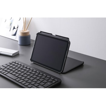 注文コード:60160111,60160120,60160129 iPad mini(A17 Pro)/第6世代 8.3インチ用 ケース ソフトレザー 手帳型 フリーアングル スタンド機能 エレコム