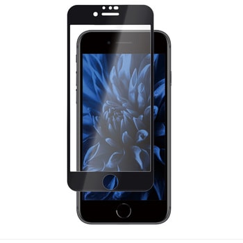 注文コード:60160436 iPhone SE (第3世代)/SE (第2世代)/8/7/6s/6 ガラスフィルム「GLASS PREMIUM FILM」 全画面保護 ブルーライトカット MSソリューションズ