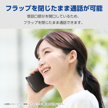 注文コード:60161206 AQUOS wish5 (SH-52F) ケース レザー 手帳型 マグネット 衝撃吸収 ストラップホール付 スタンド機能付 - エレコム