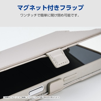 注文コード:60161240 AQUOS wish5 (SH-52F) ケース レザー 手帳型 マグネット 衝撃吸収 スタンド機能付 ハンドストラップ付 - エレコム
