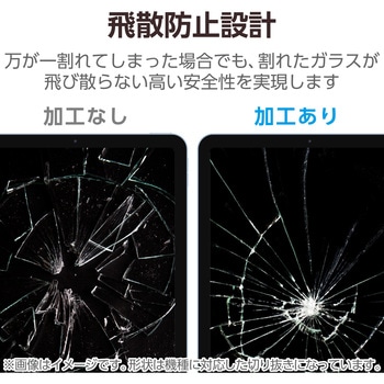 注文コード:60162466 iPad A16 11インチ iPad 第10世代 10.9インチ ガラスフィルム 超透明 光反射軽減 貼り付けツール付 表面硬度10H - エレコム