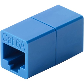 注文コード:60162929 LANケーブル 延長コネクタ Cat6A 10Gbps対応 RJ45 中継コネクタ ギガビット対応 コンパクト エレコム