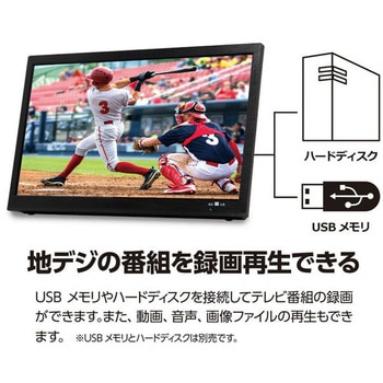 注文コード:60440576 14インチ録画機能付き ポータブルTV ダイアモンドヘッド