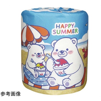 注文コード:60504161 ノベルティ ハッピーサマーペーパー トイレットペーパー 100個 ノーブランド