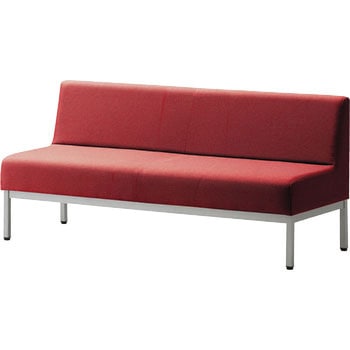 注文コード:60552388 ロビーチェア PB-13 2人用 1500W 背付(スチール脚) 内田洋行