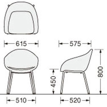 注文コード:60561010,60561019,60561028,60561037,60561046,60561055,60561071,60561080,60561089,60561098,60561107,60561116 ラウンジ用チェアー LION (ライオン事務器)