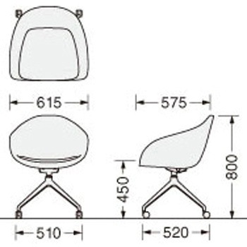 注文コード:60561125,60561141,60561150,60561159,60561168,60561177,60561186,60561195,60561211,60561220,60561229,60561238 ラウンジ用チェアー LION (ライオン事務器)