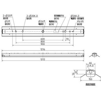 注文コード:60628517 LEDライトユニット形ベースライト Myシリーズ 40形 直付形 笠付タイプ 一般タイプ 【受注生産品】 三菱電機