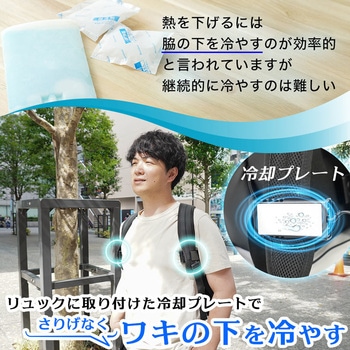 注文コード:60665836 リュックに付ける冷却デバイス「ワキひえ~る」 サンコー