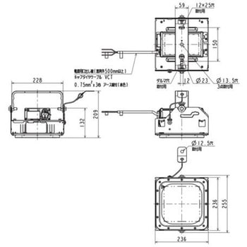 注文コード:60729579 高天井用ベースライト GTシリーズ 産業用 電源一体型 耐硫化・耐油煙・重耐塩(防湿・耐塵・防噴流形) 【受注生産品】 三菱電機