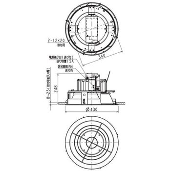 注文コード:60729701 高天井ベースダウンライト GTシリーズ Φ400 ガード付タイプ 【受注生産品】 三菱電機