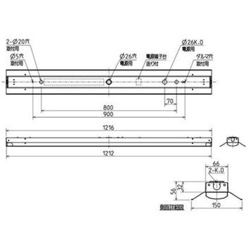 注文コード:60745478 ライトユニット形ベースライト Myシリーズ 40形 笠付タイプ 【受注生産品】 三菱電機