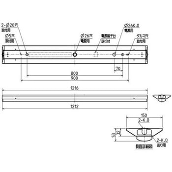 注文コード:60745715 ライトユニット形ベースライト Myシリーズ 40形 逆富士タイプ 150幅 【受注生産品】 三菱電機