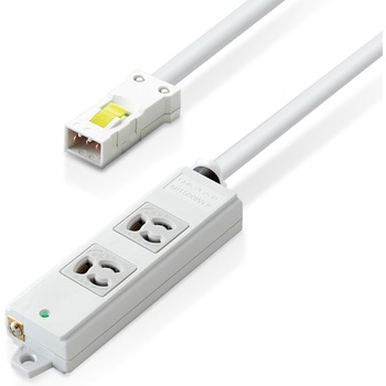 注文コード:60876744 電源タップ ハーネスプラグ 3P 2個口 抜け止め 工事用 物件用 案件用 RoHS OAタップ - エレコム
