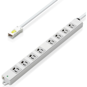 注文コード:60876787 電源タップ 延長コード ハーネスプラグ 8個口 3P マグネット 抜け止め 工事用 物件用 案件用 RoHS OAタップ - エレコム