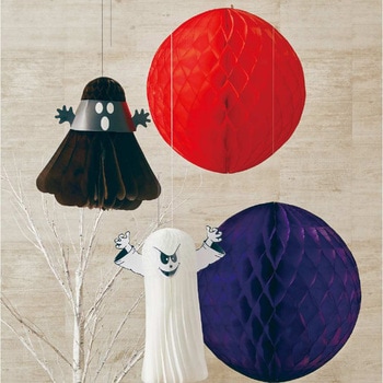 注文コード:60898568 秋のディスプレイ用品 ハロウィン装飾 ハニカムボール ストア・エキスプレス