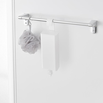 注文コード:60904929 引っ掛けバスルーム詰め替えパウチディスペンサー収納ホルダー タワー S ホワイト 山崎実業