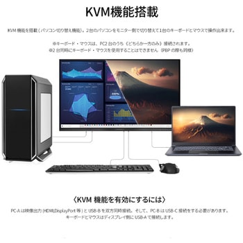 注文コード:60949449 ディスプレイ23.8型/1920×1080/HDMI×1、DP×1、USB-C×1/ブラック/スピーカー有/2年保証 JAPANNEXT