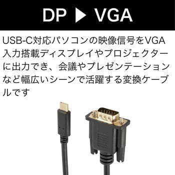 注文コード:61253258 USB-C to VGA 変換ケーブル MCY TOOL
