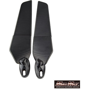 注文コード:61286087 バイク用 アルミ製 カウリングミラー ブラック Mサイズ 左右セット MAD MAX(マッドマックス)