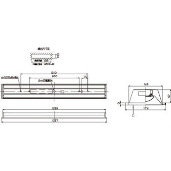 注文コード:61377348 TENQOO埋込40形W150プル 東芝ライテック