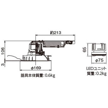 注文コード:61385066 ユニット交換形DL一般形 東芝ライテック
