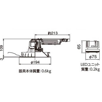 注文コード:61385075 ユニット交換形DL一般形 東芝ライテック
