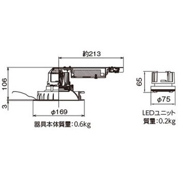 注文コード:61387315 ユニット交換形DL一般形 東芝ライテック