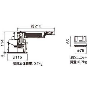 注文コード:61394376 ユニット交換形DL軒下用 東芝ライテック