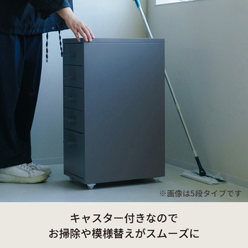 注文コード:61454587,61454648 くらしのストレージワゴン5段 永井興産