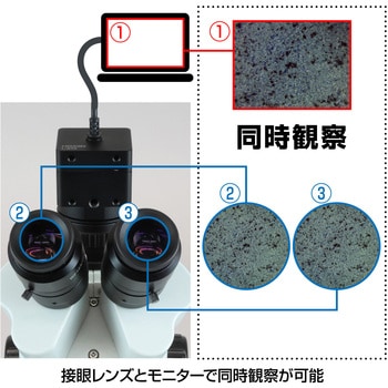 注文コード:61514586 三眼実体顕微鏡(PC用・PD-1付) ホーザン