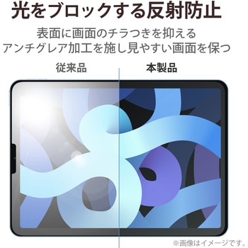 注文コード:61710959 iPad Air 10.9インチ 第5/4世代 iPad Pro 11インチ 第4/3/2/1世代 フィルム ペーパーライク 文字用 なめらか 紙のような描き心地 - エレコム