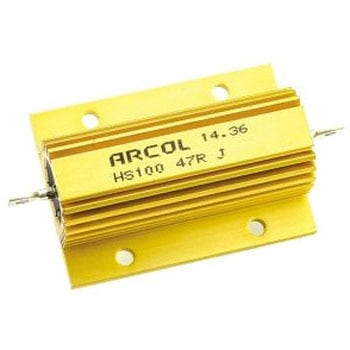 注文コード:61982350 シャーシ取り付け抵抗器 100W 47Ω ±5% ARCOL(OHMITE)