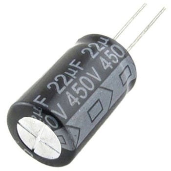 注文コード:62168839 コンデンサ 22μF 450V dc 1袋 2個入 ルビコン
