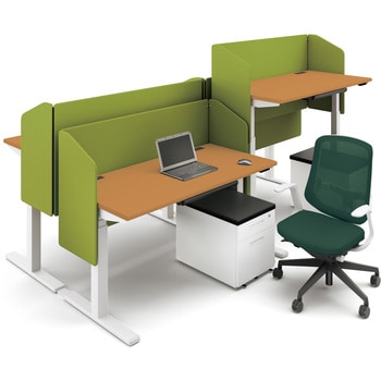 注文コード:62509810 デスクパネル(サイドパネル付 リフティーナ LT型/ダークブラウン/W1180×D410×H720 ナイキ