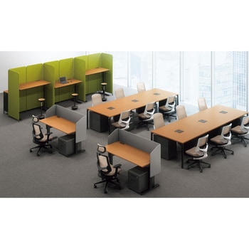 注文コード:62509810 デスクパネル(サイドパネル付 リフティーナ LT型/ダークブラウン/W1180×D410×H720 ナイキ