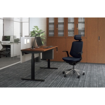 注文コード:62509810 デスクパネル(サイドパネル付 リフティーナ LT型/ダークブラウン/W1180×D410×H720 ナイキ