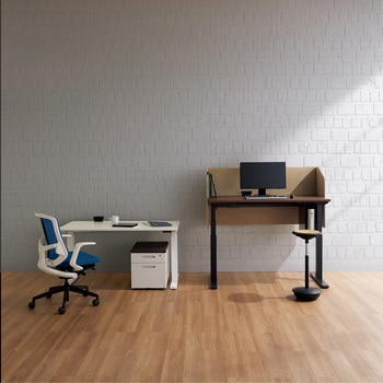 注文コード:62509810 デスクパネル(サイドパネル付 リフティーナ LT型/ダークブラウン/W1180×D410×H720 ナイキ