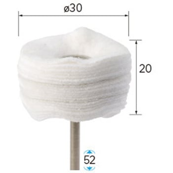 注文コード:62562346 積層ソフトバフ (軸径2.34mm・3mm・6mm) NSK(ナカニシ)