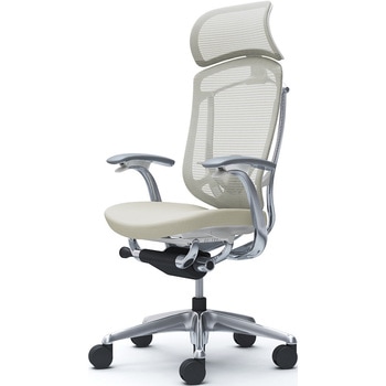 注文コード:62594746 コンテッサセコンダ、固定肘、固定ヘッド、座クッション、ハンガー無、ランバー付、ホワイトB、ポリッシュ、脚ポリッシュ、ウレタン オカムラ(岡村製作所)