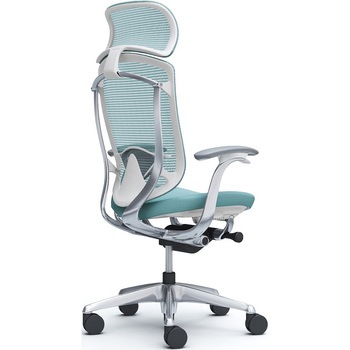 注文コード:62594789 コンテッサセコンダ、固定肘、固定ヘッド、座クッション、ハンガー無、ランバー付、ホワイトB、ポリッシュ、脚ポリッシュ、ウレタン オカムラ(岡村製作所)