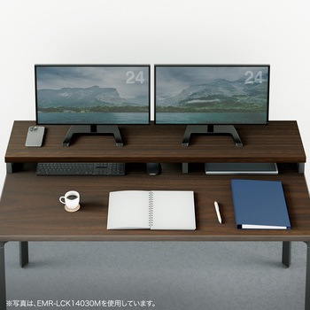 注文コード:62595131 机上ラック eシリーズ ブラック×ブラック角脚 サンワサプライ