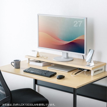 注文コード:62595411 机上ラック eシリーズ ブラック×ブラック角脚 サンワサプライ